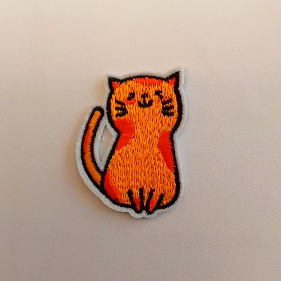 Cat Whimsy IRON ON Patch - Picture 1 of 3